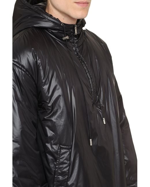 Saint Laurent Black Cassandre Nylon Windbreaker-Jacket for men