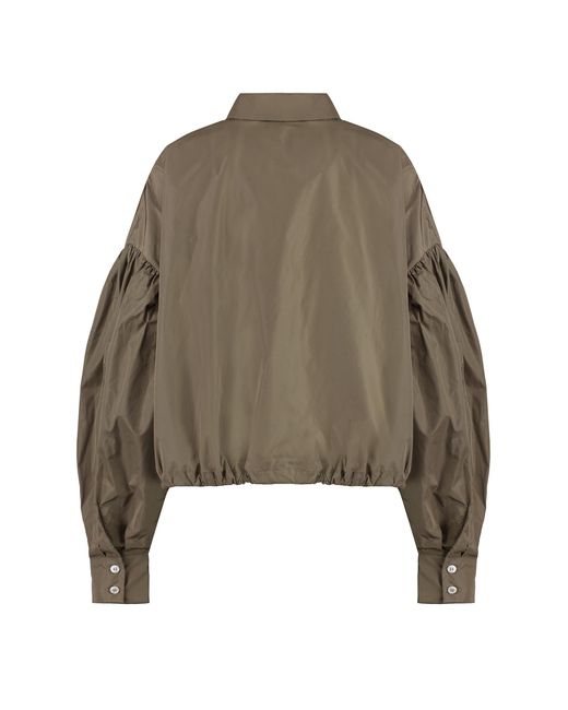 MSGM Brown Relaxed Solid Shirt