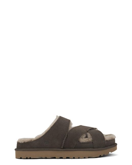 Ugg Brown Elegant Minimalist Slip-Ons For Everyday Comfort