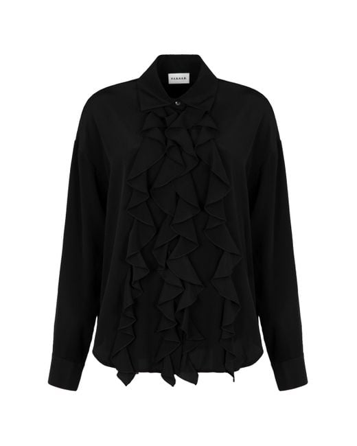 P.A.R.O.S.H. Black Silk Shirt