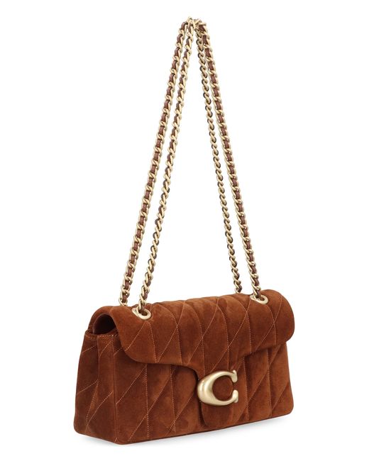 COACH Brown Tabby 26 Quilted Shoulder Bag