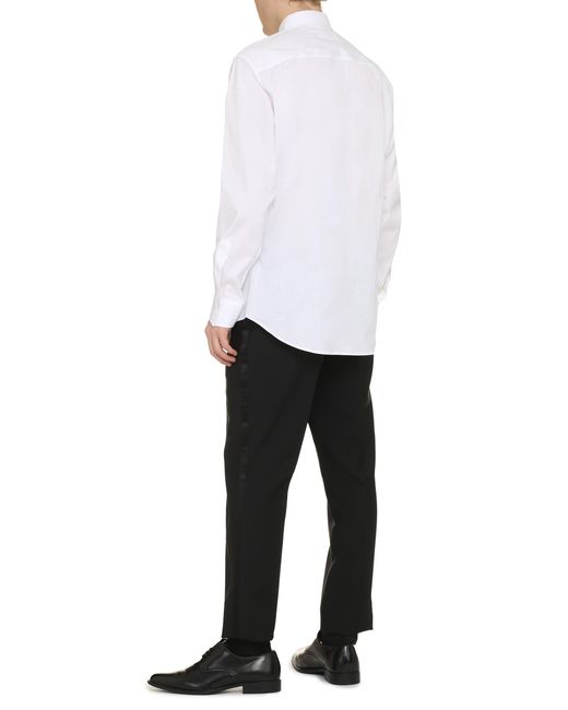 DSquared² White Stretch Cotton Shirt for men