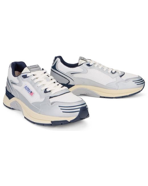 Autry White Low-Top Sneaker Hyperway for men