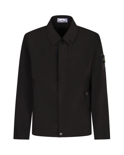 Stone Island Black Techno Fabric Jacket for men