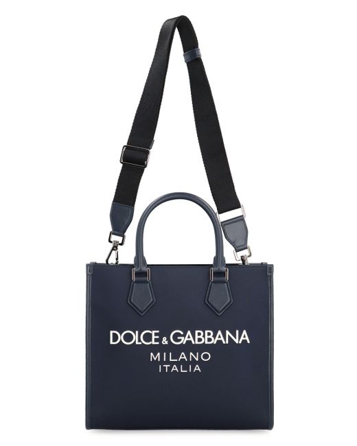 Dolce & Gabbana Blue Nylon Tote for men