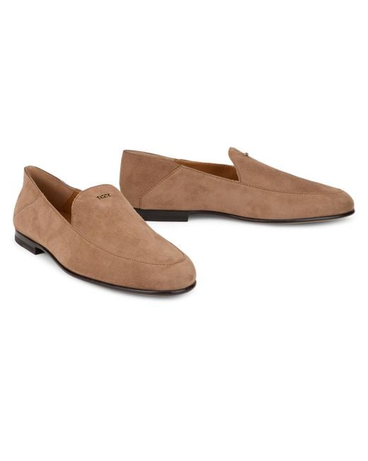 Tod's Brown Suede Moccasins