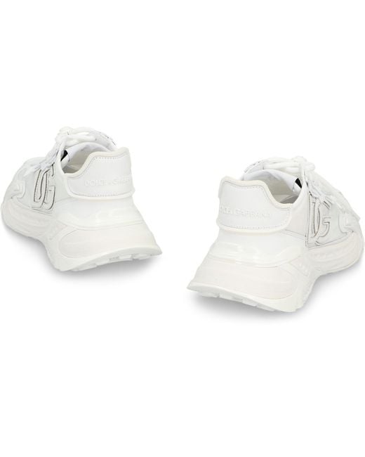 Dolce & Gabbana White Dolce & Gabbana Day Faster Low-Top Sneakers