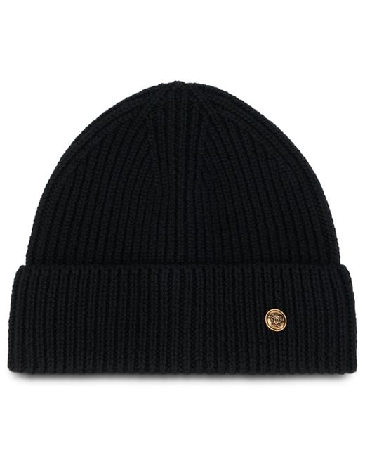 Versace Black Hat With Jellyfish for men