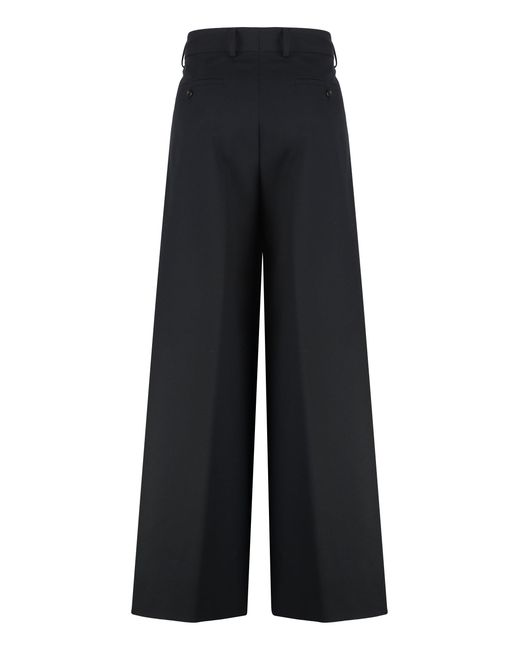 Dries Van Noten Black Wool Trousers for men