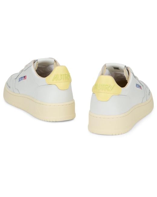 Autry White Sneaker Low-Top Medalist for men