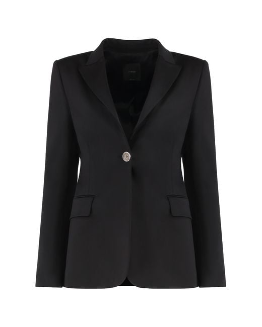 Pinko Black New Signum Single-Breasted One Button Jacket