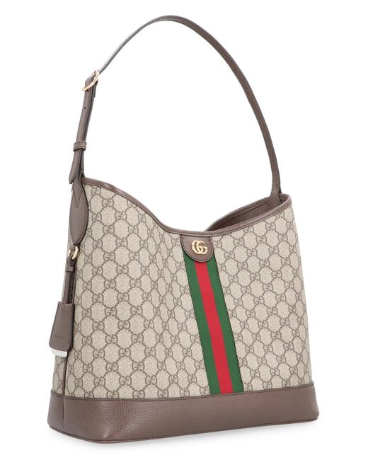 Gucci Gray Ophidia Fabric Shoulder Bag