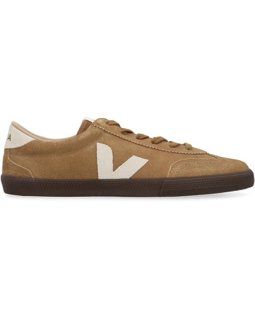 Veja Brown Low-Top Volley Sneakers for men