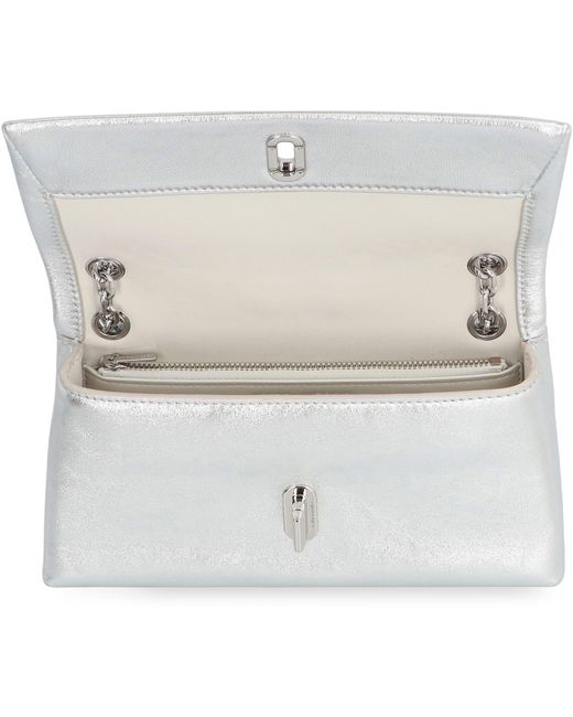 Mini bag The Metallic Dual Chain di Marc Jacobs in White