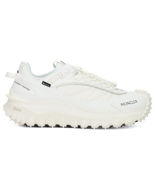 Moncler White Sneakers With Prominent Sole