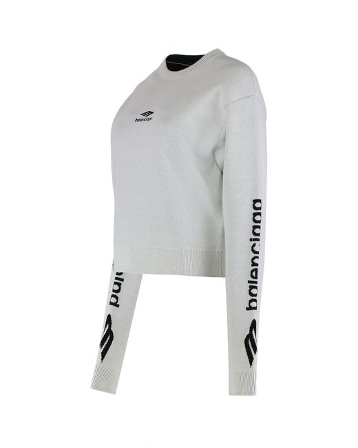 Balenciaga Gray Crew Neck Sweater
