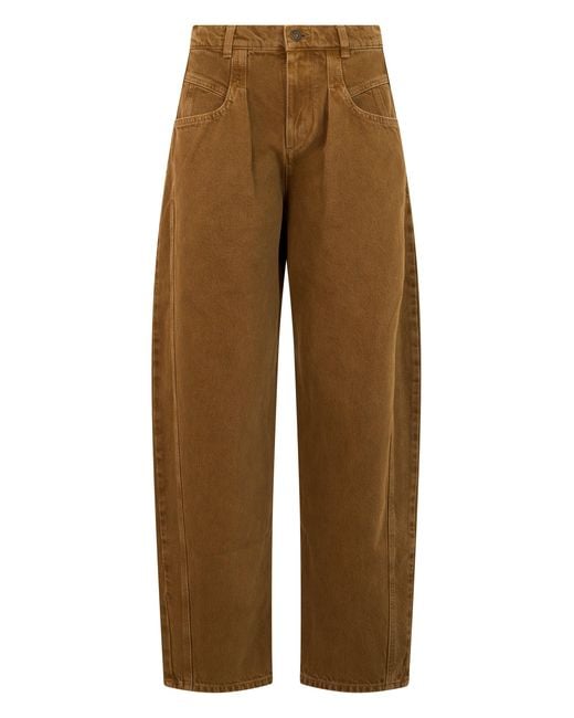 Isabel Marant Brown Pants With Loose Fit