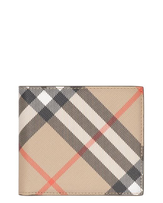 Burberry Natural Check Print Wallet for men