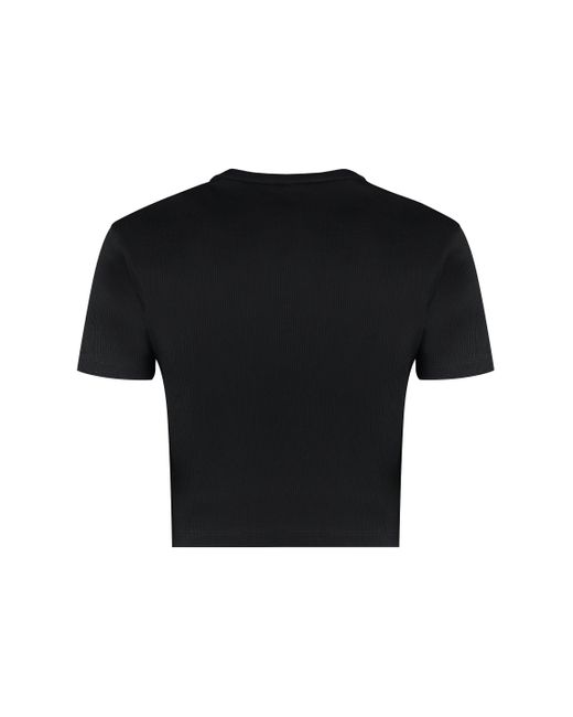 T-shirt in cotone con logo di Fendi in Black