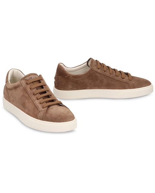Tod's Brown Suede Sneakers for men