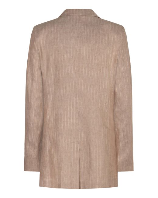 Herno Brown Single-Breasted One Button Jacket