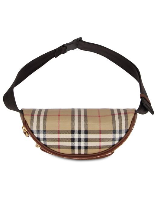 Burberry Brown Marsupio Check for men