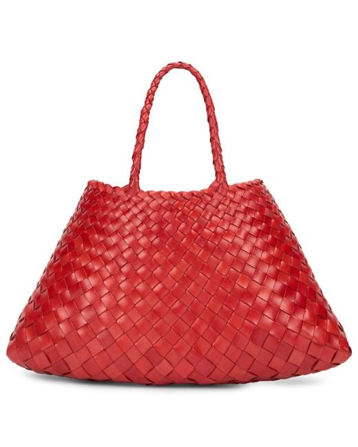 Dragon Diffusion Red Woven Tote Bag