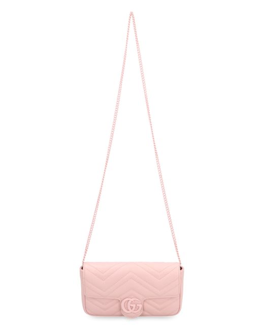 Gucci Pink GG Marmont Quilted Leather Mini-bag