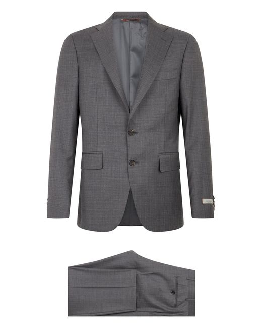 Canali Gray Complete Jacket And Trousers for men
