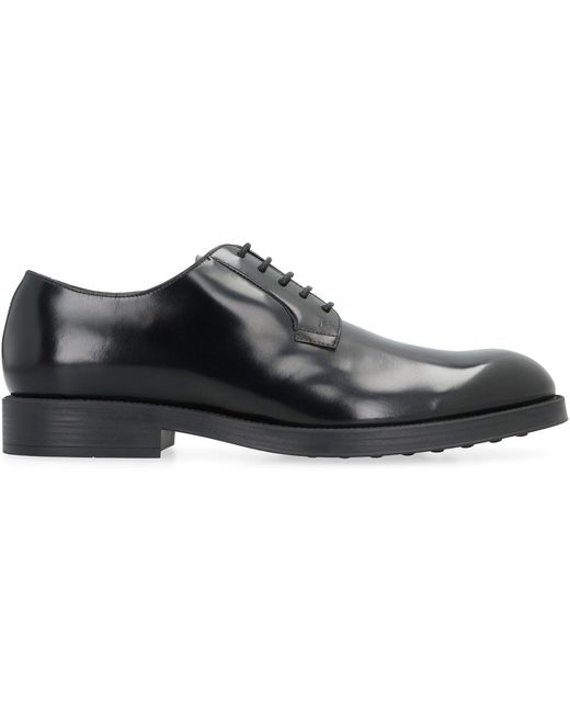Scarpe stringate in pelle di Tod's in Black da Uomo