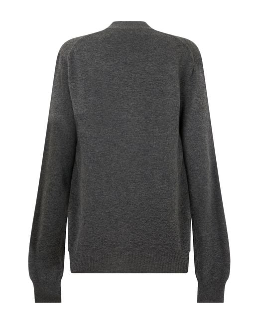 COMME DES GARÇONS PLAY Gray Wool Cardigan For for men