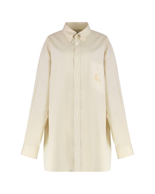 Vivienne Westwood Natural Oversized Cotton Shirt