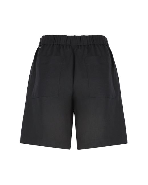 Shorts in misto lino di Calvin Klein in Gray