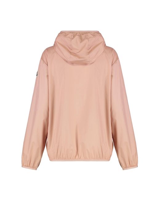 Moncler Pink Fegeo Hooded Nylon Jacket