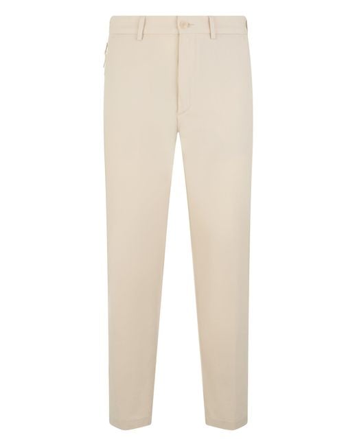 Boss Natural Twill Pants Made Of Cotton Blend for men