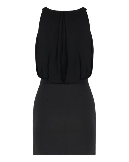 Elisabetta Franchi Black Crepe Dress