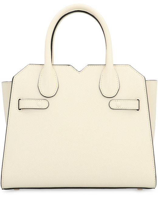Valextra Natural Milano Mini Handbag