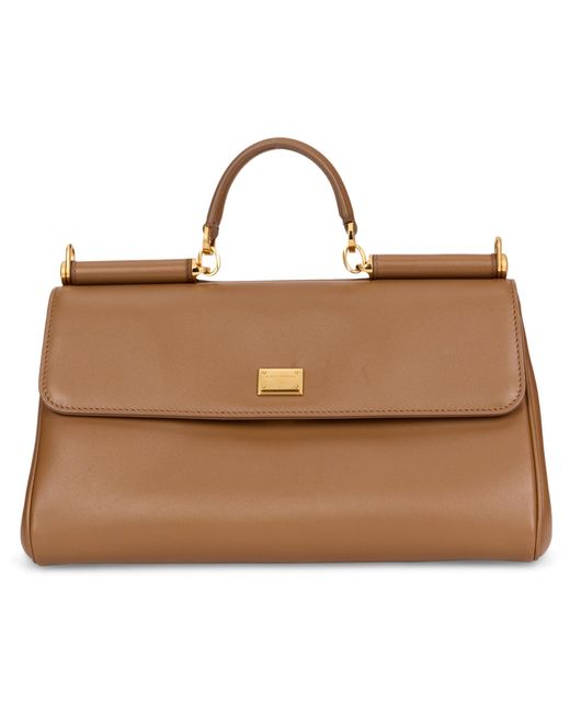 Dolce & Gabbana Brown Handbag My Sicily