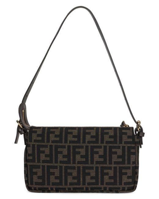 Flat Pouch Tube di Fendi in Black
