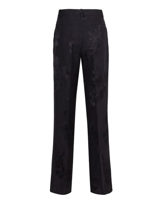 P.A.R.O.S.H. Blue Linen Trousers