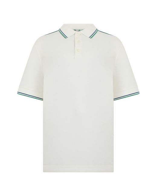 Burberry White Short-Sleeved Polo for men