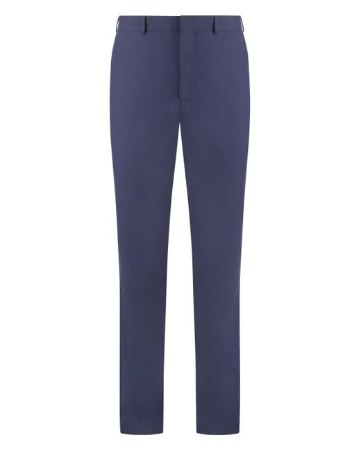 Pantaloni in popeline di cotone di Prada in Blue da Uomo