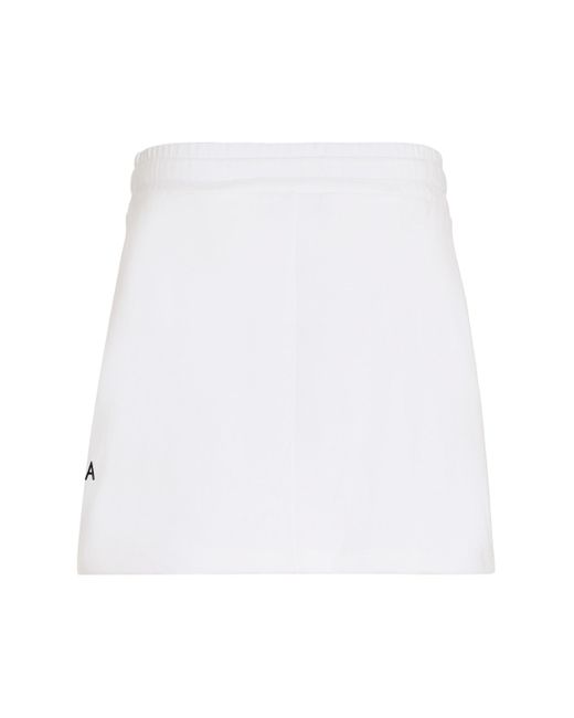 Dolce & Gabbana White Cotton Mini-skirt