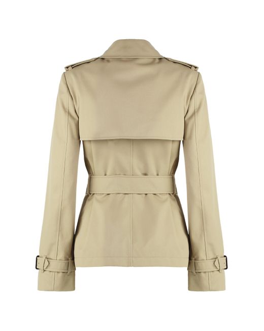 Burberry Natural Double-Breasted Trench Coat