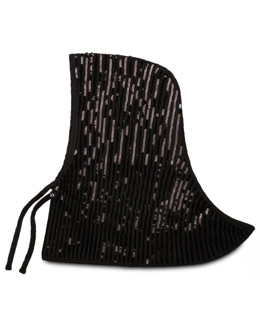Pinko Black Balaclava With Adjustable Straps