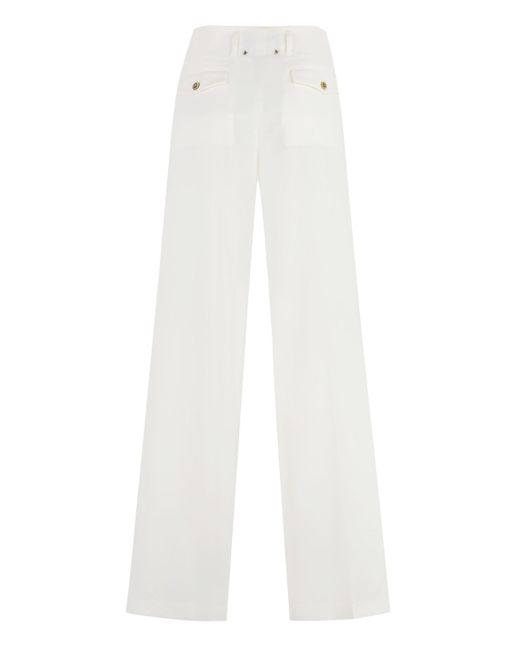 Pantaloni Flavia in misto lana di Golden Goose Deluxe Brand in White