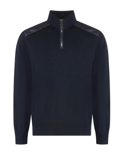 Maglione in lana vergine di Paul & Shark in Blue da Uomo