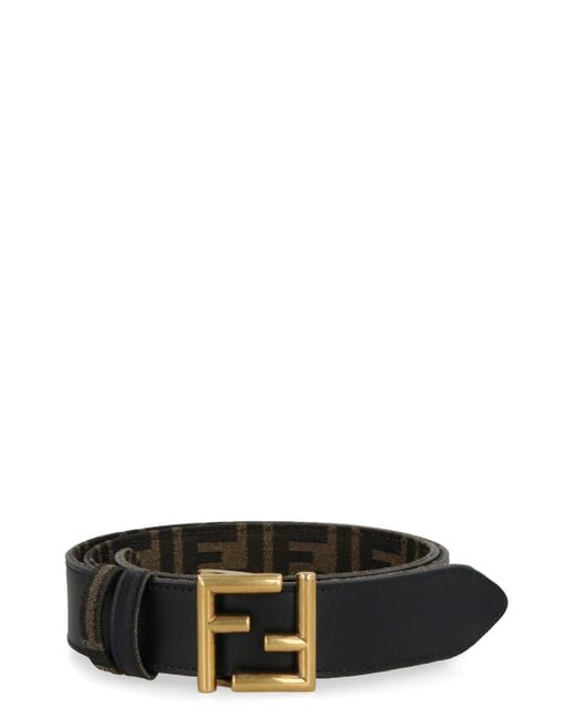 Fendi Black Ff Belt