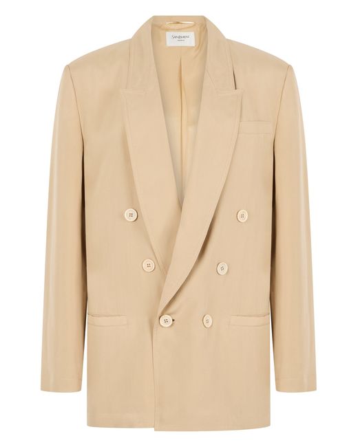 Saint Laurent Natural Silk Blazer