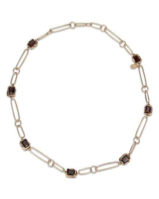 Weekend by Maxmara Metallic Necklace With Stones